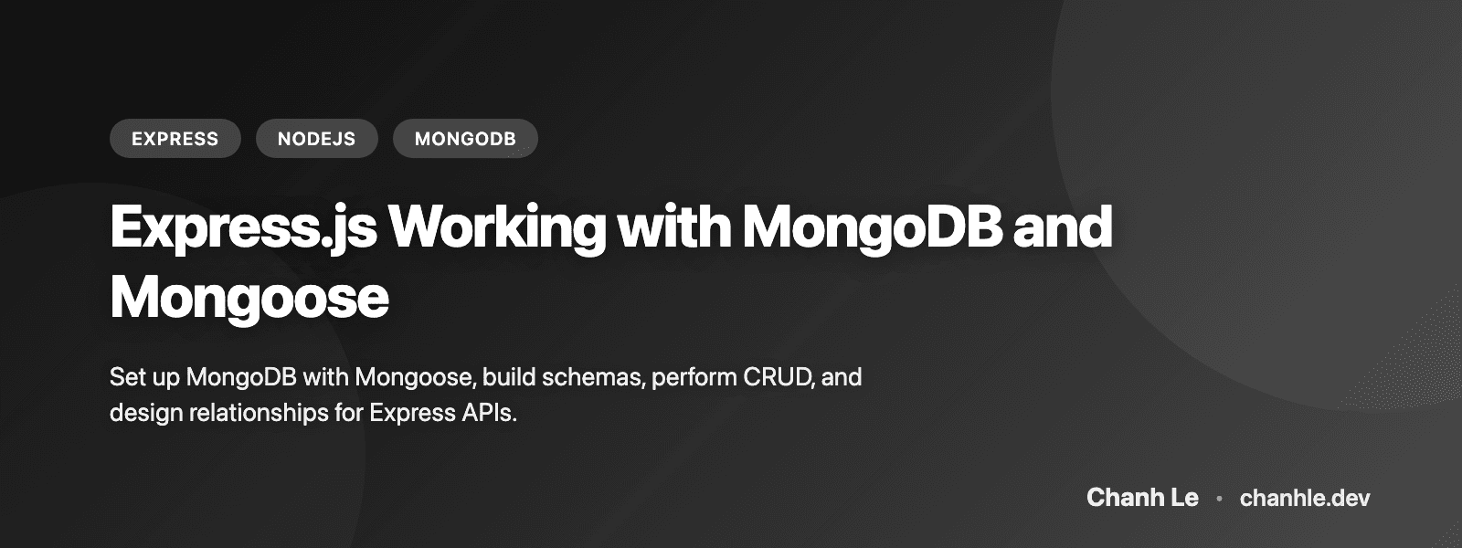 Express.js Làm Việc Với MongoDB và Mongoose