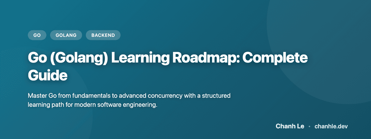 Go (Golang) Learning Roadmap: Complete Guide | Chanh Le