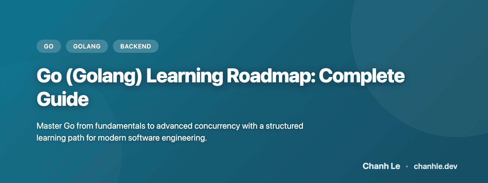 Go (Golang) Learning Roadmap: Hướng Dẫn Hoàn Chỉnh