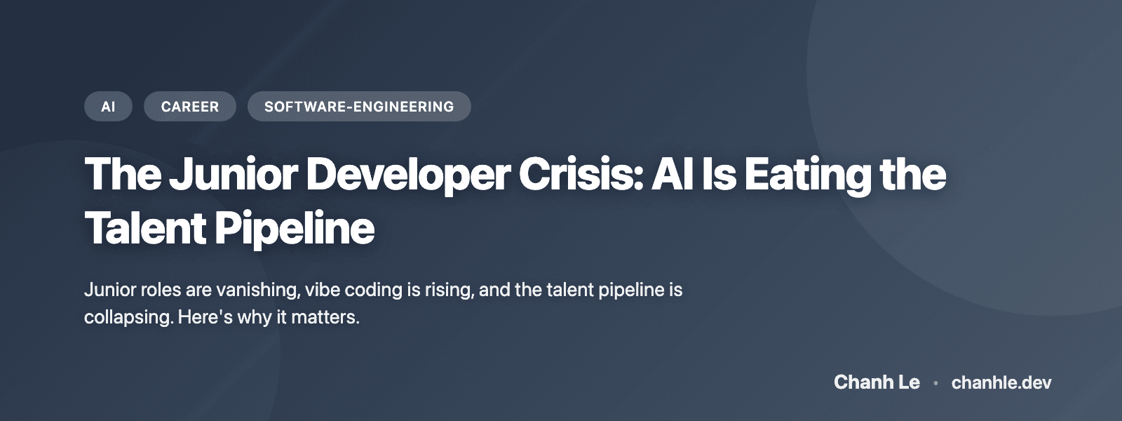 Khủng Hoảng Junior Developer: AI Đang Nuốt Chửng Pipeline Nhân Tài