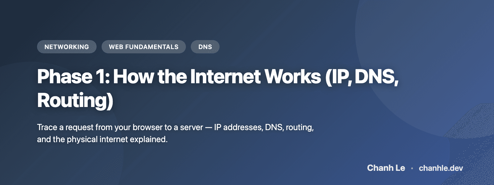 Phase 1: Internet Hoạt Động Như Thế Nào (IP, DNS, Routing)