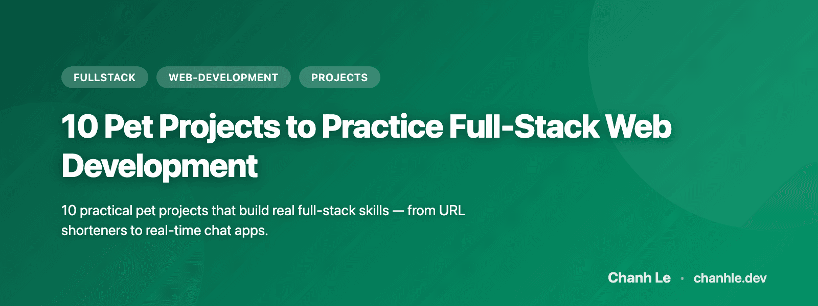 10 Pet Project Để Practice Full-Stack Web Development