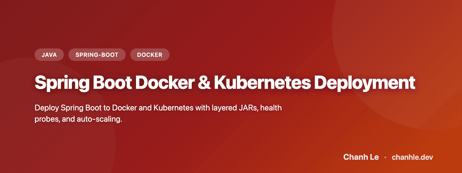 Spring Boot: Triển Khai với Docker & Kubernetes