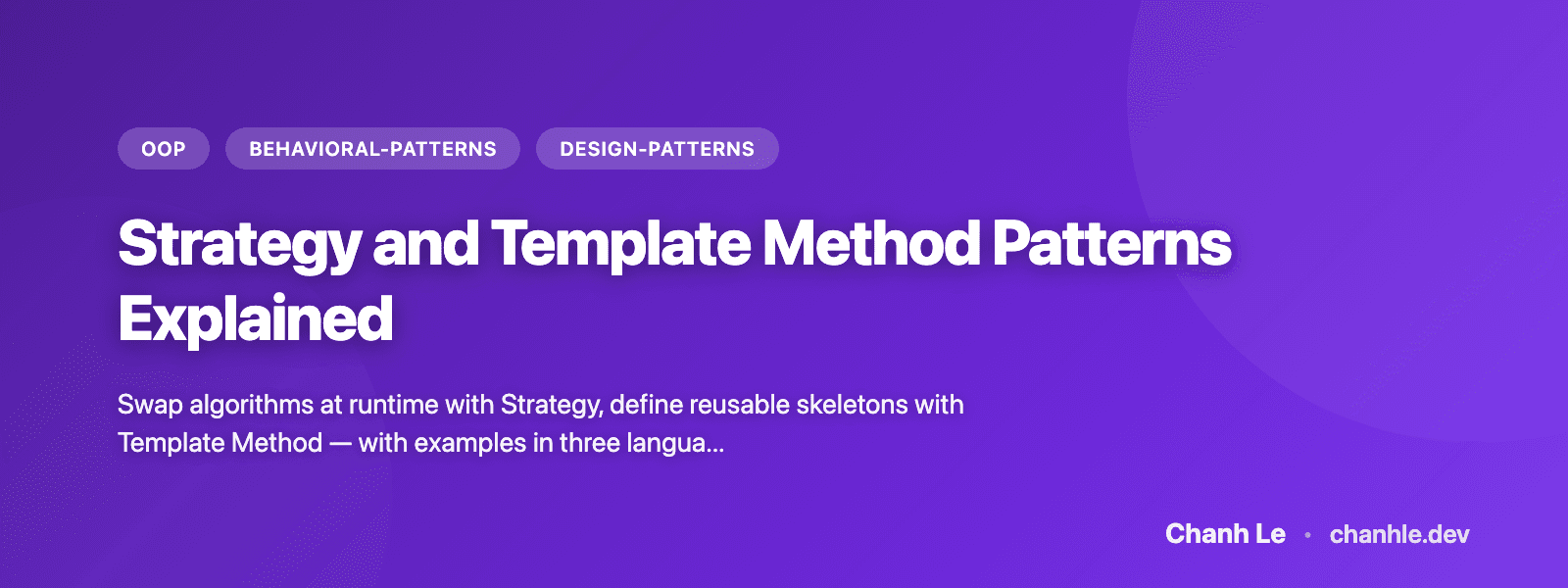 Strategy và Template Method Patterns Giải Thích