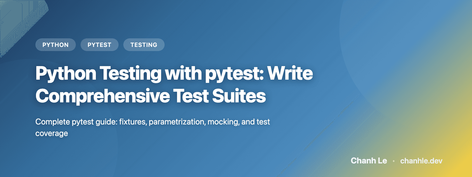 Python Testing với pytest: Viết Bộ Test Toàn Diện