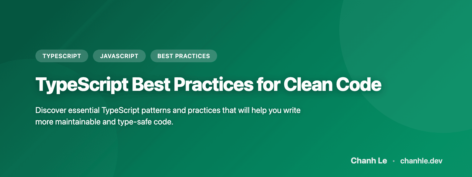 TypeScript Best Practices Cho Code Sạch