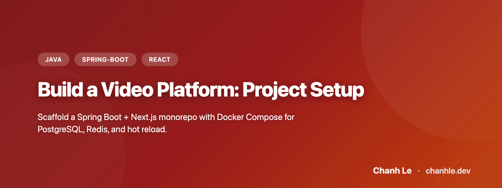 Xây Dựng Video Platform: Project Setup