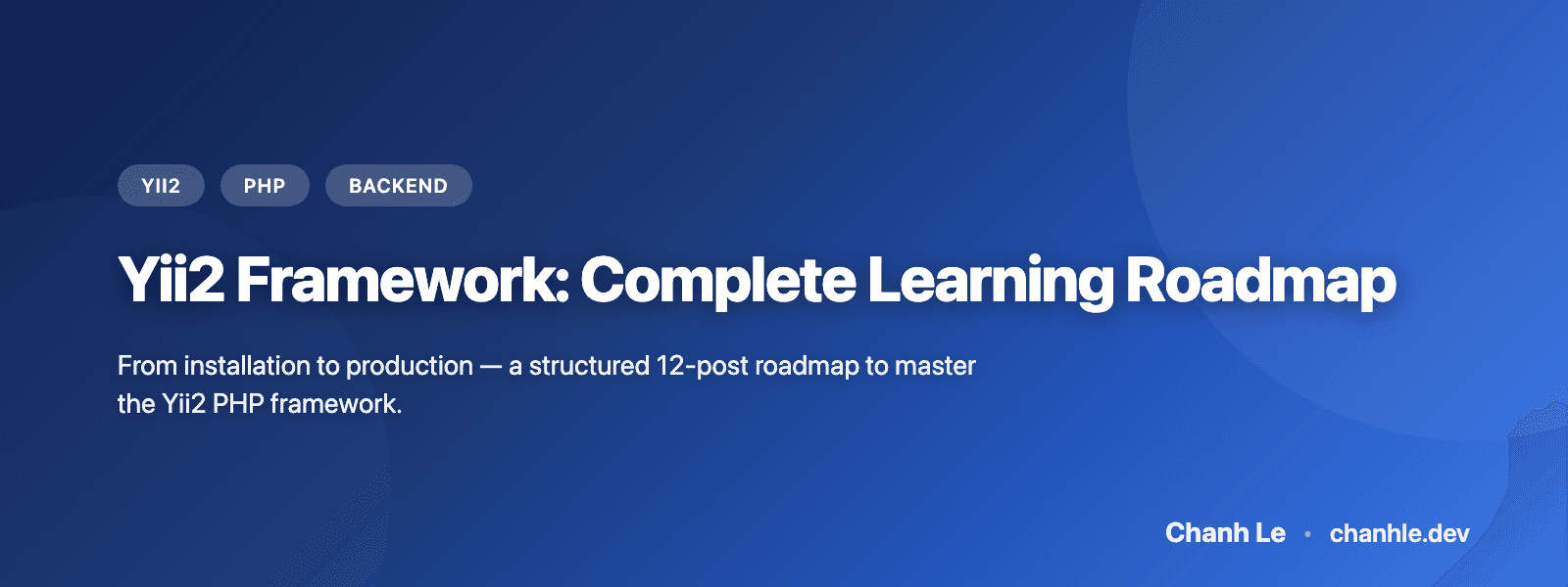 Yii2 Framework: Lộ Trình Học Hoàn Chỉnh